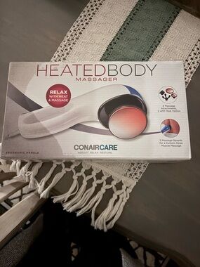 ConairCare Heated Body Massager - White/Black